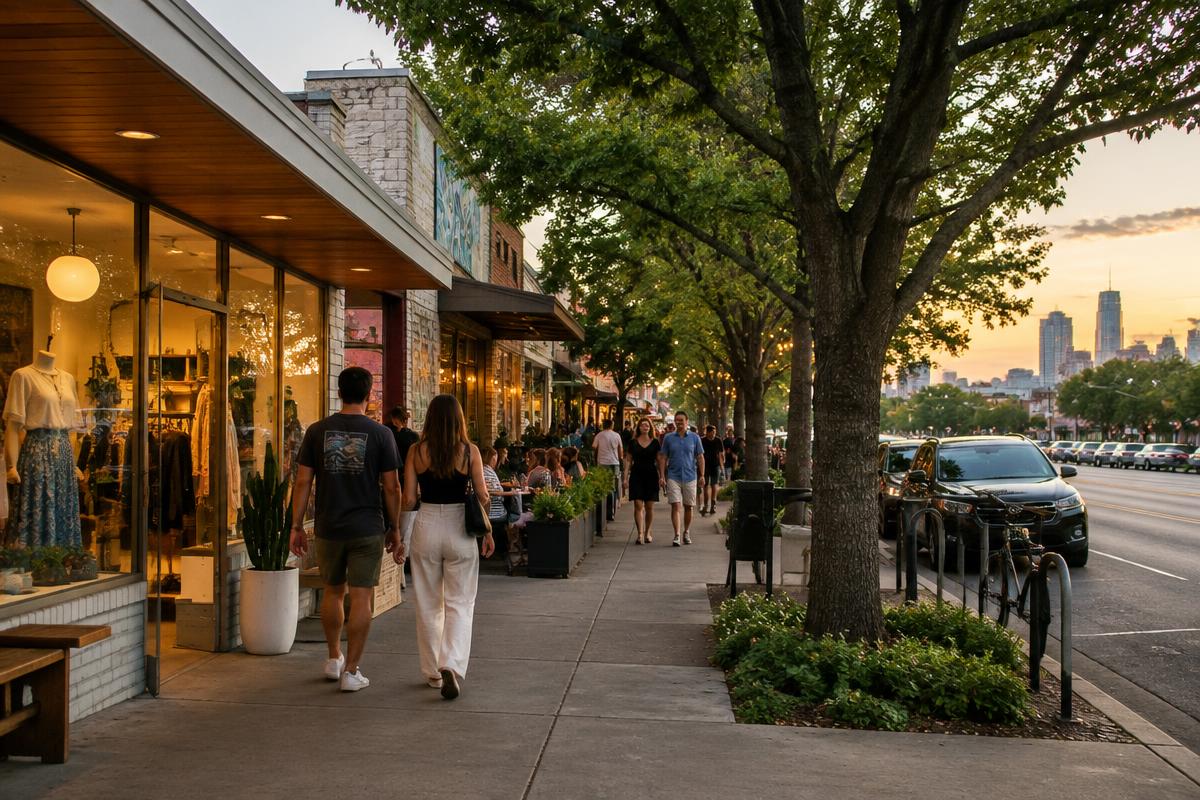 South Congress neighborhood in Austin, Texas